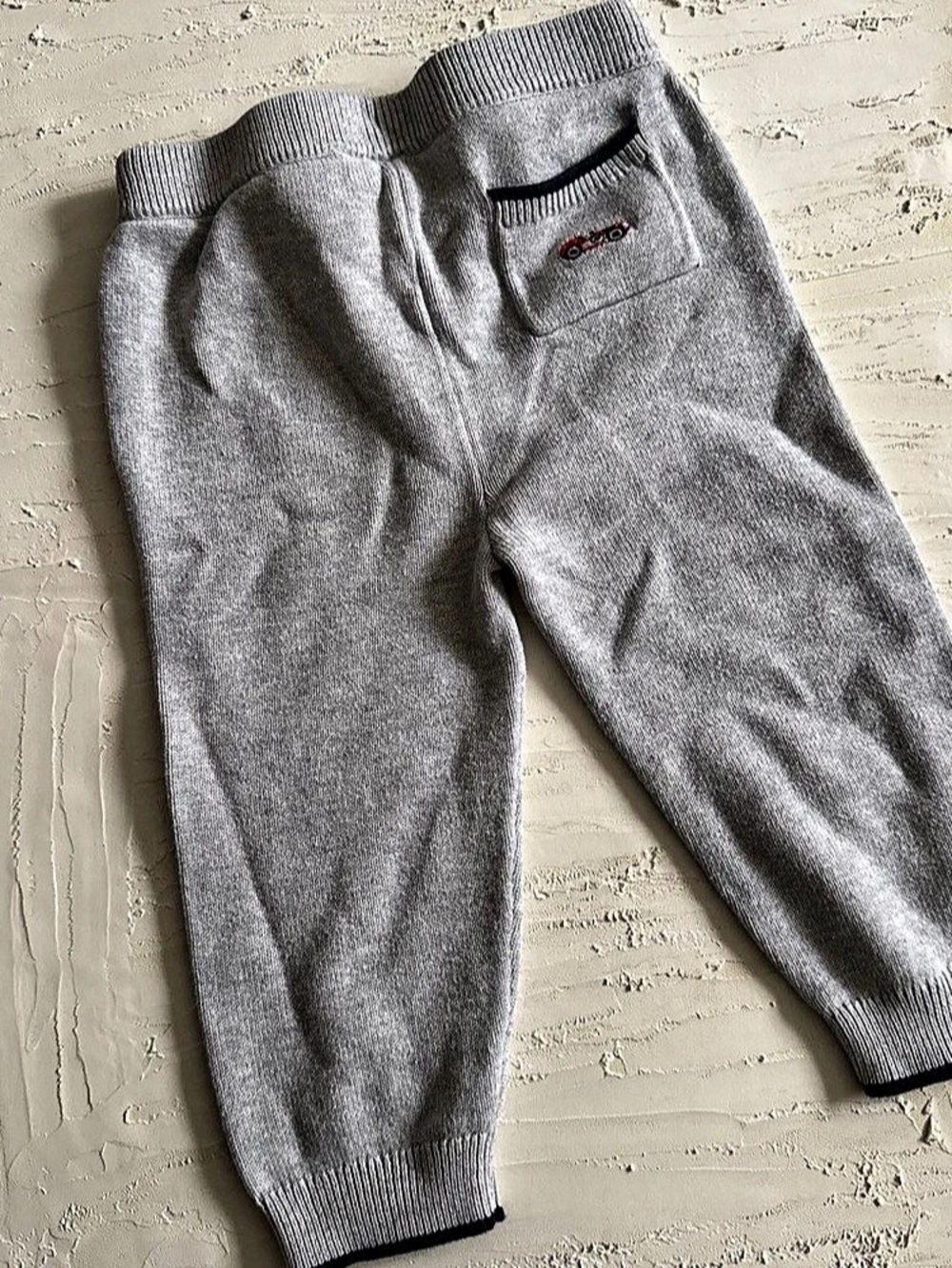 Janie and Jack Baby Jogger Pants Gray 12-18M Like New
